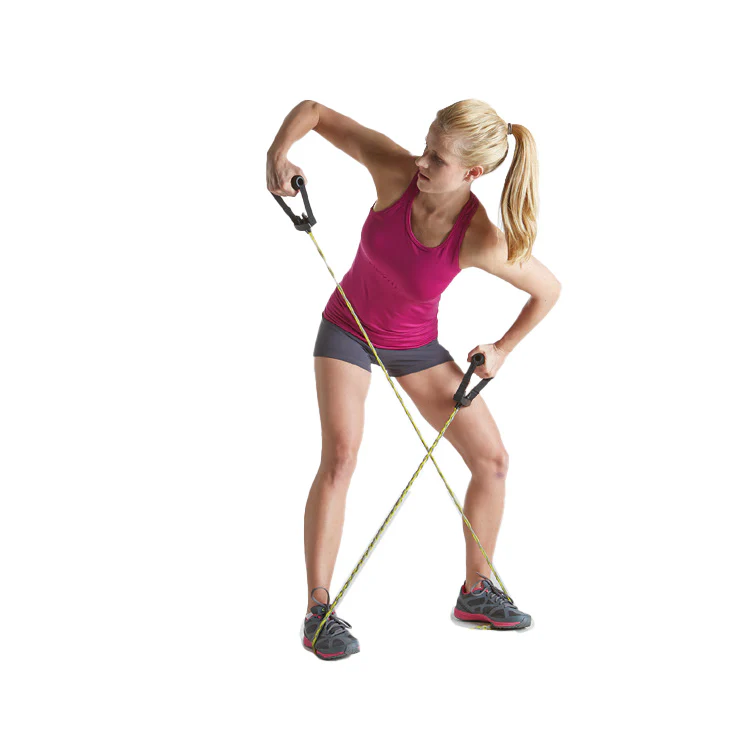Braided Resistance Band, Heavy, Blue - Image 2