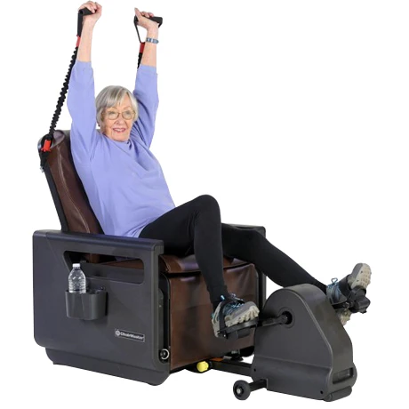 ChairMaster Seated Recumbent Chair, Brown - Image 2