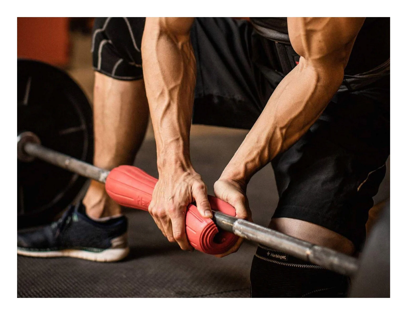 Harbinger ErgoFit Barbell Pad, Red, 15" - Image 4