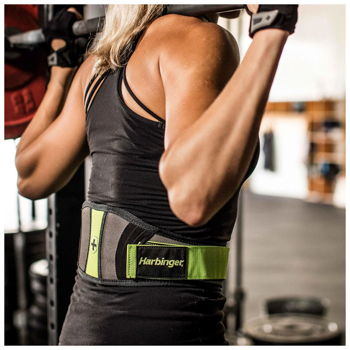 Harbinger Womens FlexFit Belt, Green, Medium - Image 3