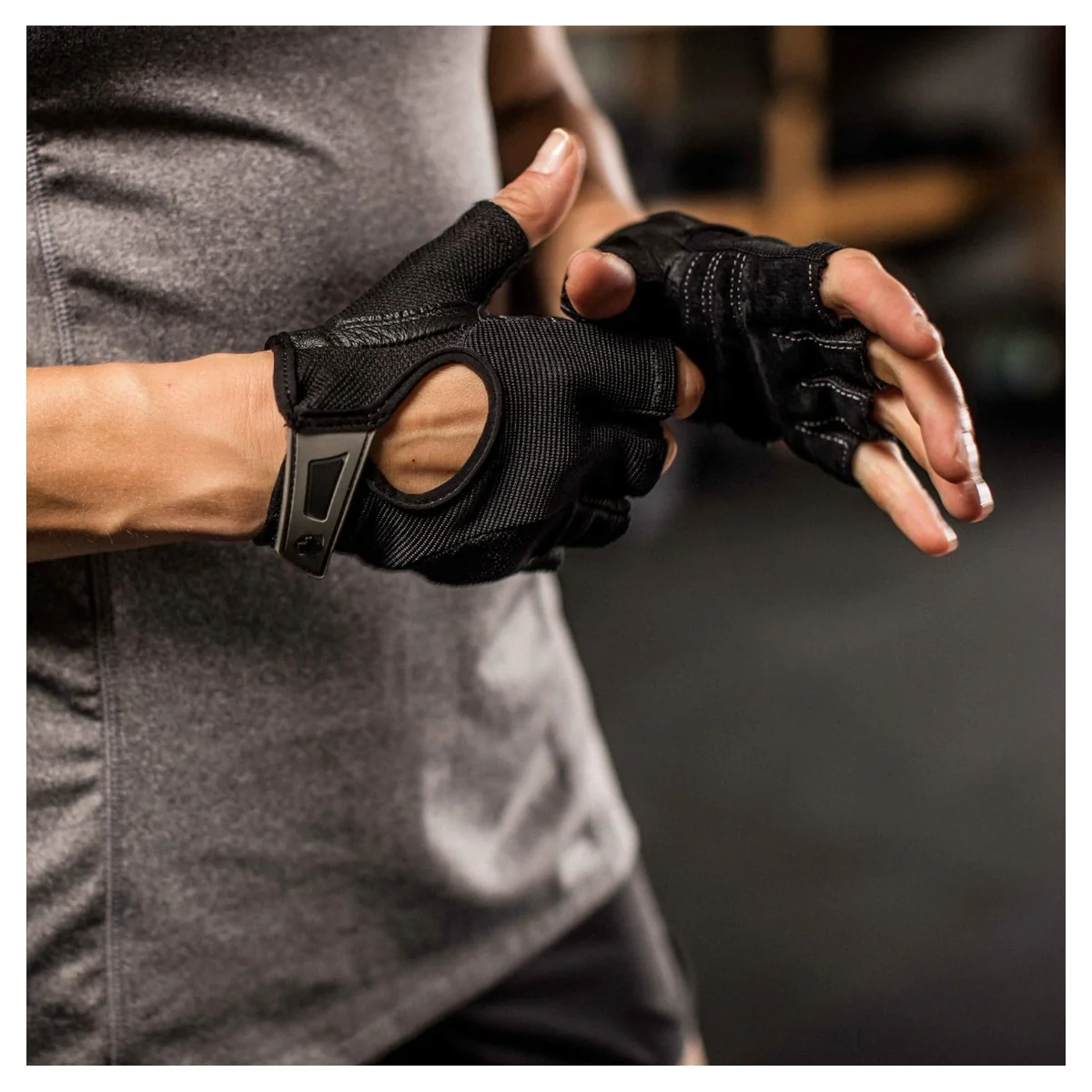 Harbinger Womens Power Gloves, Black, Large - Image 5