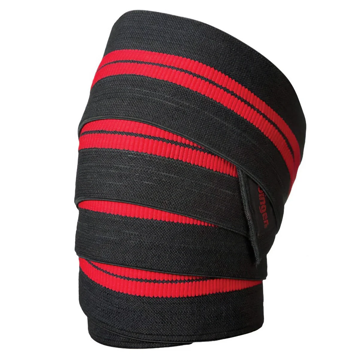 Harbinger Knee Wraps, pair, Red, Black - Image 3