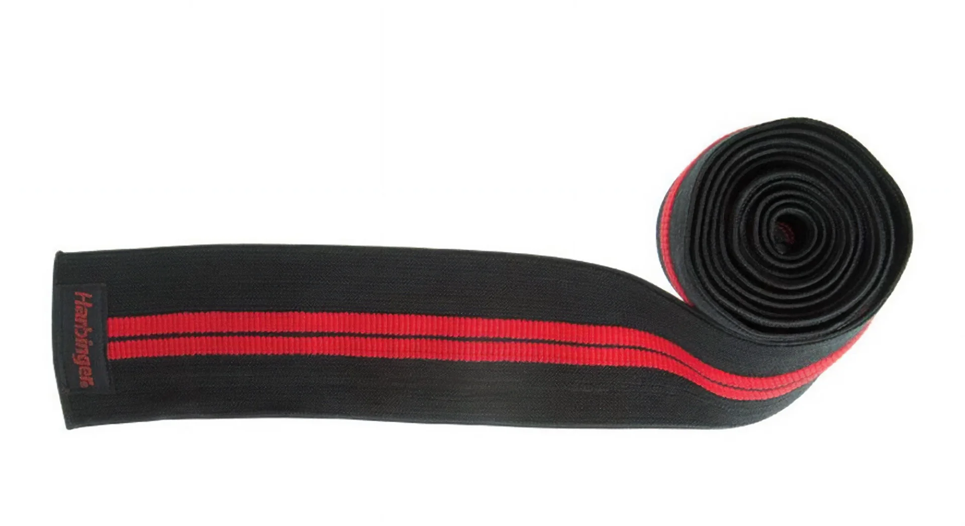 Harbinger Knee Wraps, pair, Red, Black - Image 4