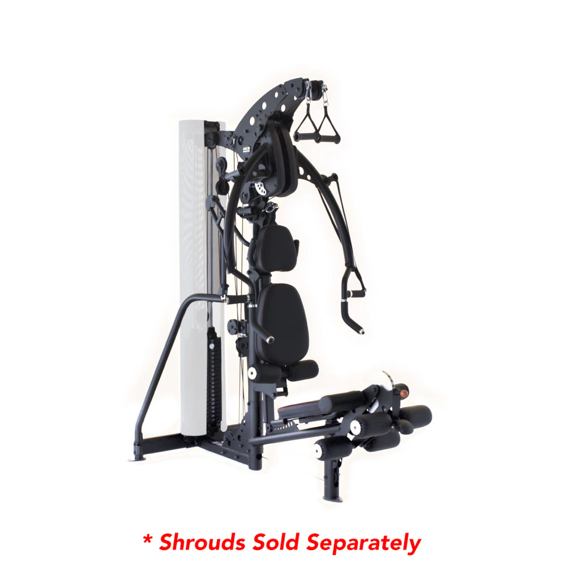 Inspire Fitness M3 Gym, 200#, w/pads, no shrouds, Black - Image 4