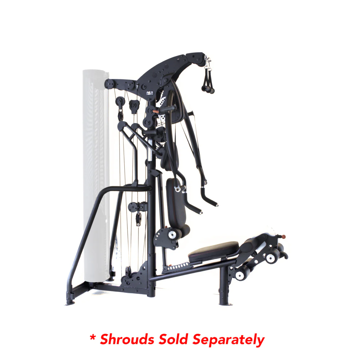 Inspire Fitness M3 Gym, 200#, w/pads, no shrouds, Black - Image 5