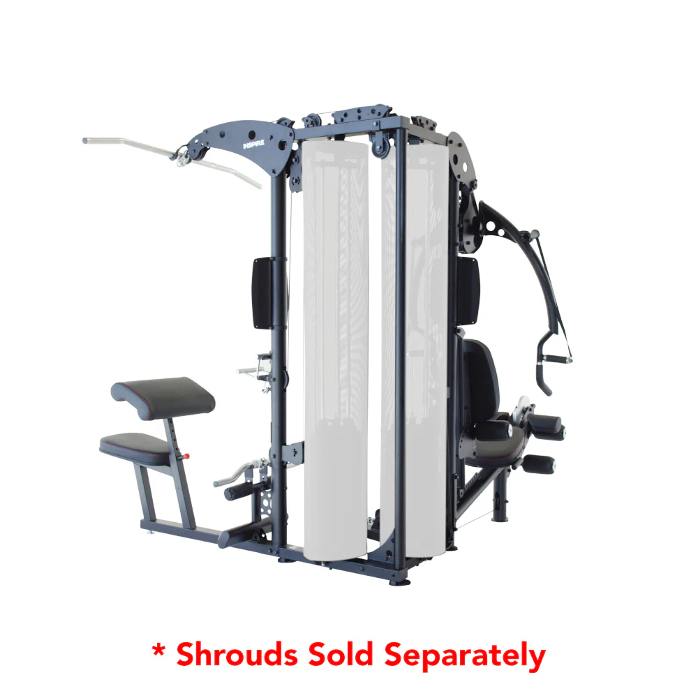 Inspire Fitness M5 Gym, 2x200lb, w/pads, no shrouds - Image 4