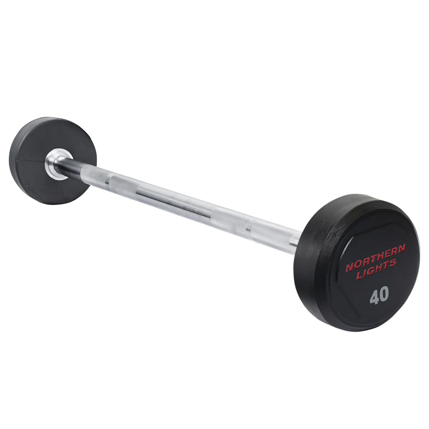 NL Logo Urethane Fixed Barbell, 40 lb