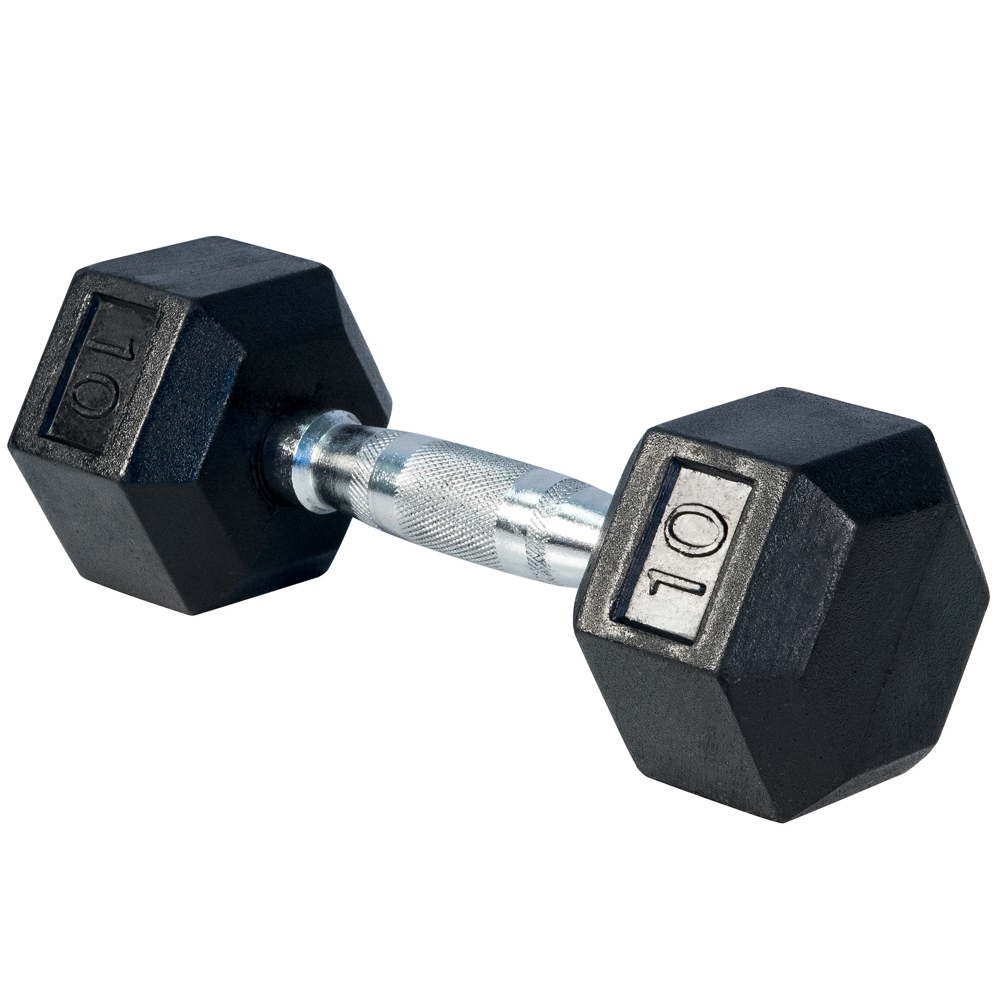 Rubber Hex Dumbbell,c, 10lb