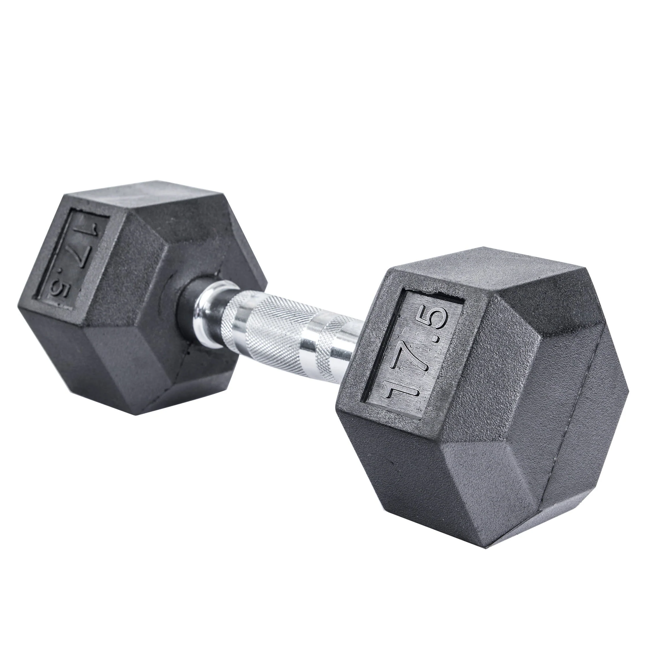 Rubber Hex Dumbbell,f, 17.5lbs