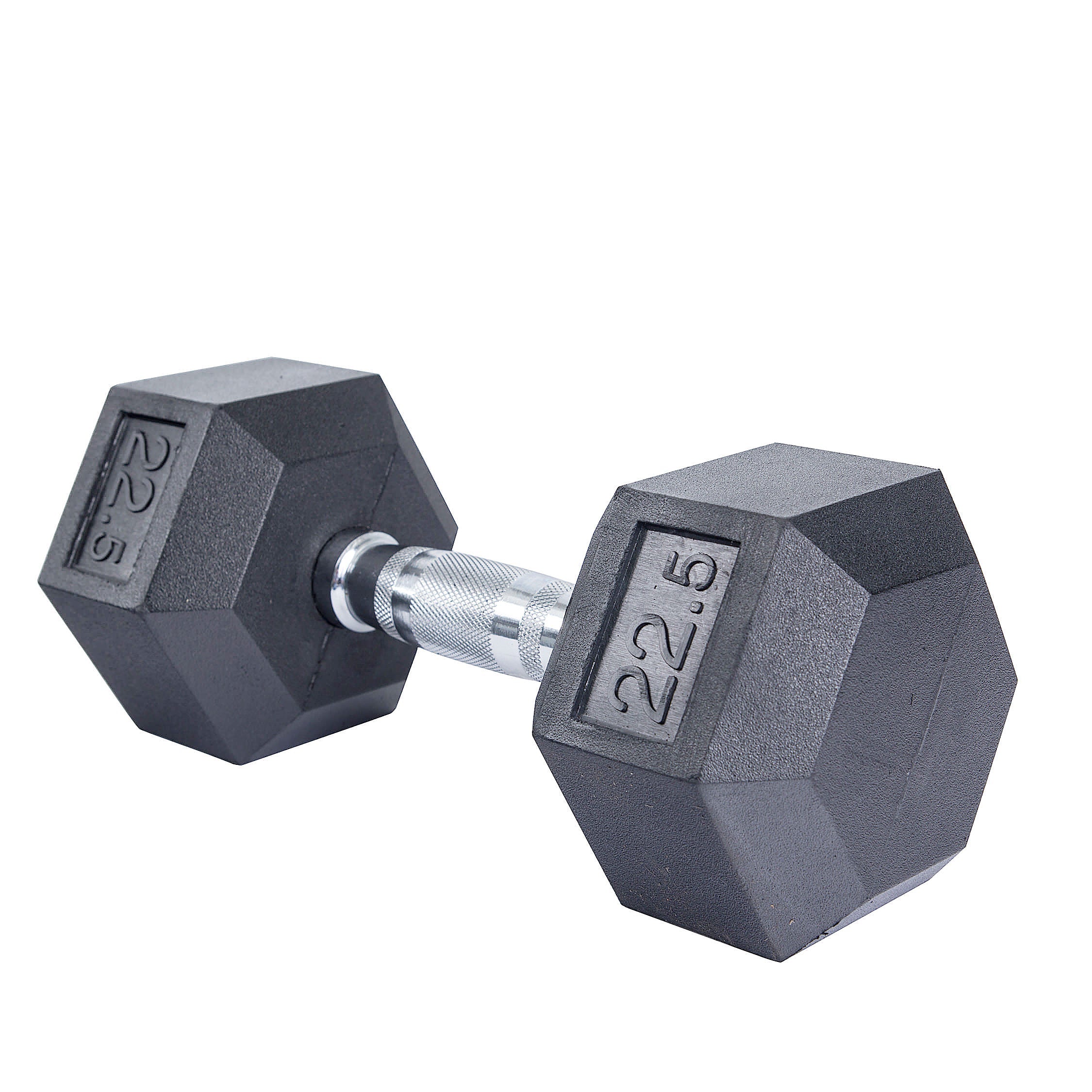 Rubber Hex Dumbbell,h, 22.5lbs