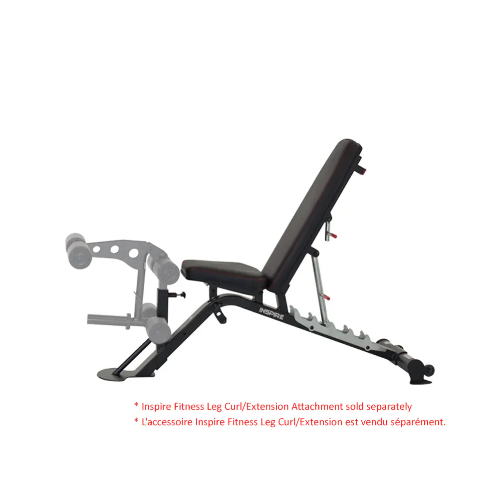 Inspire Fitness SCS-WB2 Weight Bench for FT2, Black - Image 7