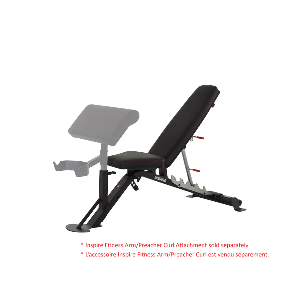 Inspire Fitness SCS-WB2 Weight Bench for FT2, Black - Image 8