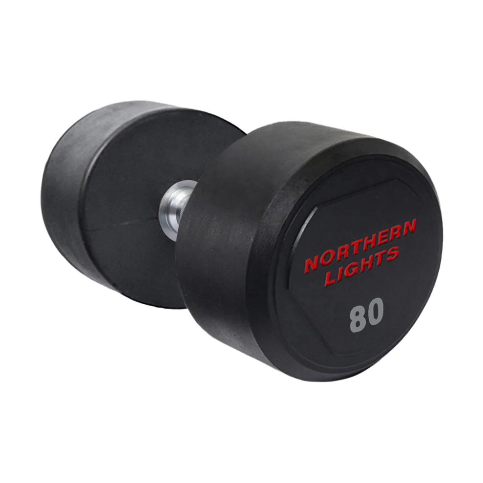 Urethane Fixed Dumbbell, 80 lb